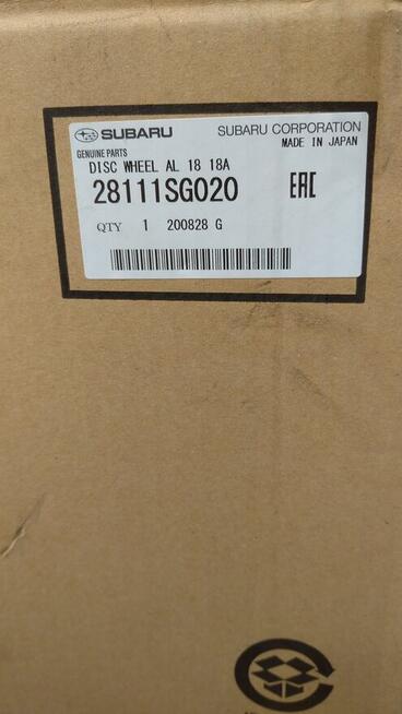 Felga aluminiowa Subaru 18