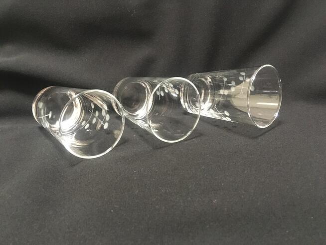 PRL stare literatki szlifowane grawerowane