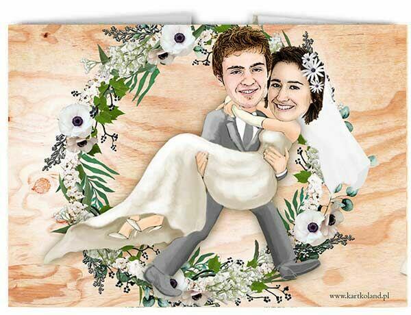 zaproszenia ślubne na ślub ze zdjęciem fotomontaż