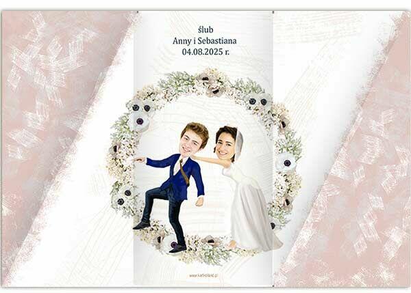 zaproszenia ślubne na ślub ze zdjęciem fotomontaż