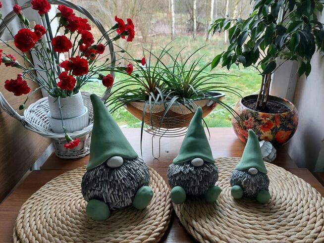 skrzaty brodacze skrzat gipsowy krasnal ogrodowy