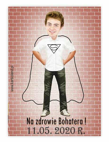 etykiety naklejki na alkohol wódkę butelki ze zdjęciem ślub