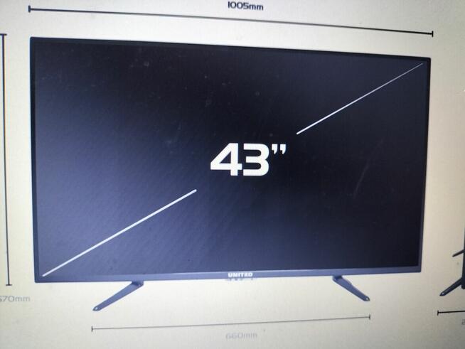 Telewizor United 4K Ultra HD.43 cale.DU58.Stereo