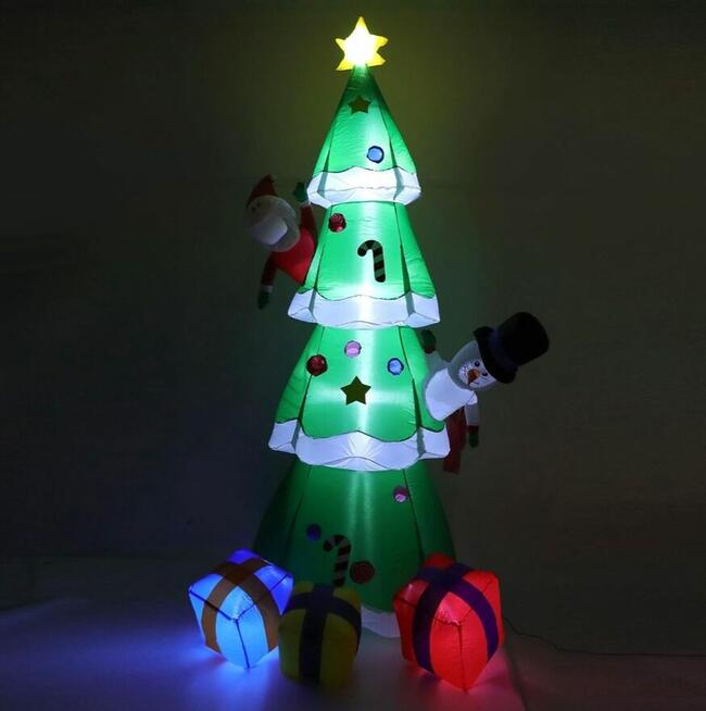 Choinka pompowana LED z pompką elektryczną