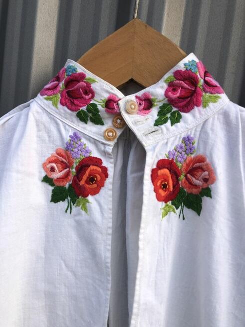 Stroje Ludowe kupię. Strój Łowicki - hafty , wycinanki