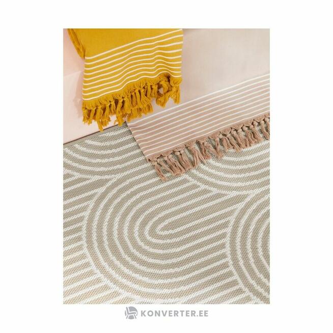 Dywan 80x150 dom taras altanka szary geometryczny