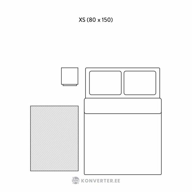 Dywan 80x150 dom taras altanka szary geometryczny