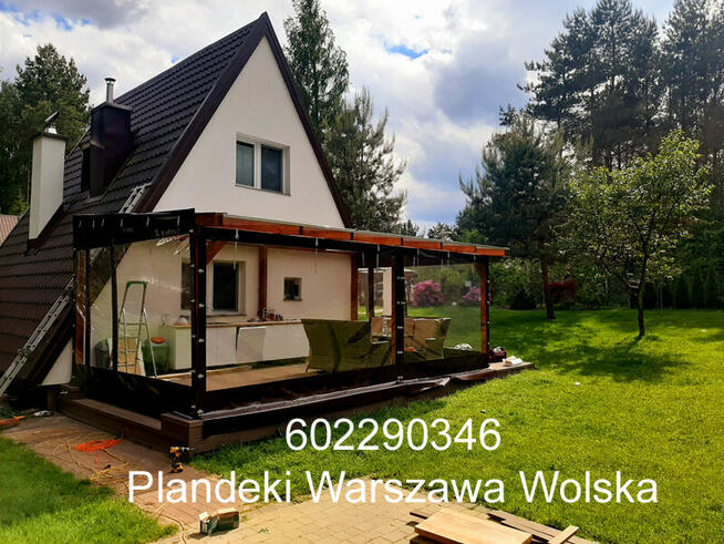 Przezroczysta roleta, plandeki na taras plandeka na wymiar