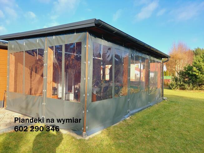Przezroczysta roleta, plandeki na taras plandeka na wymiar