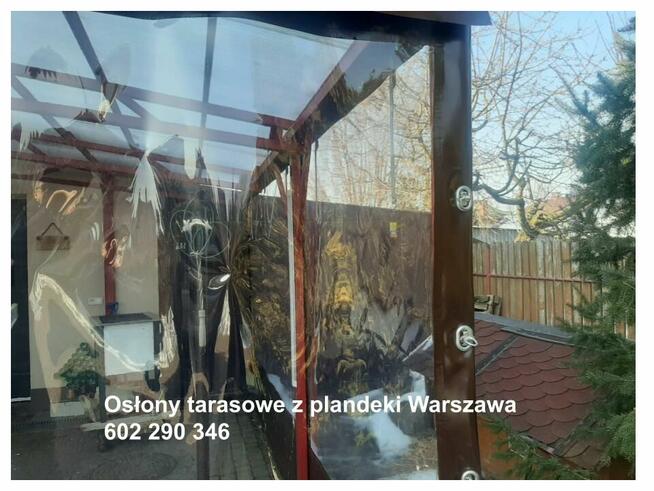 Przezroczysta roleta z montażem, zadaszenie na taras altanę