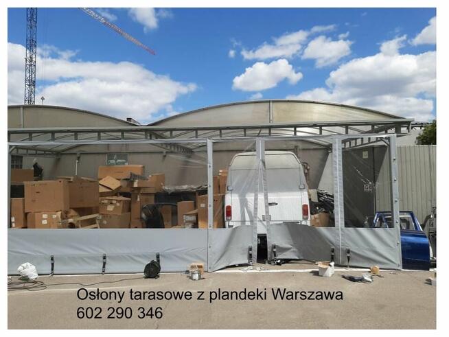 Przezroczysta roleta z montażem, zadaszenie na taras altanę