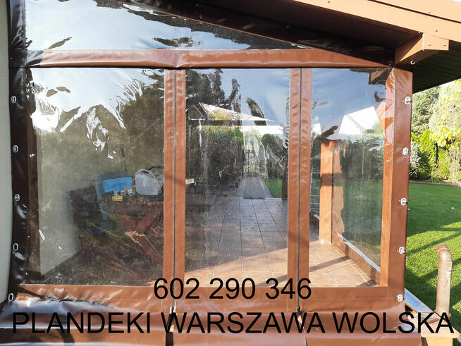 Przezroczysta roleta z montażem, zadaszenie na taras altanę