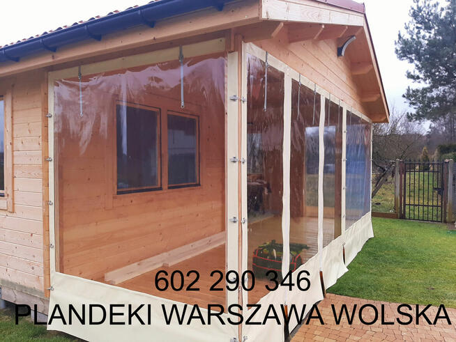 Przezroczysta roleta, plandeki na taras plandeka na wymiar