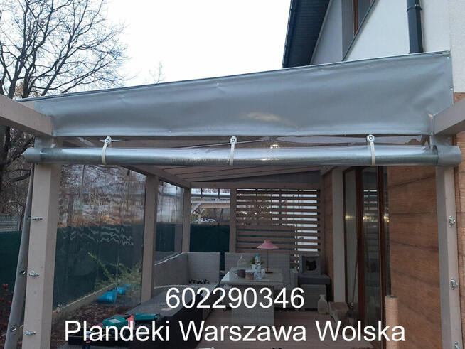 Przezroczysta roleta, plandeki na taras plandeka na wymiar