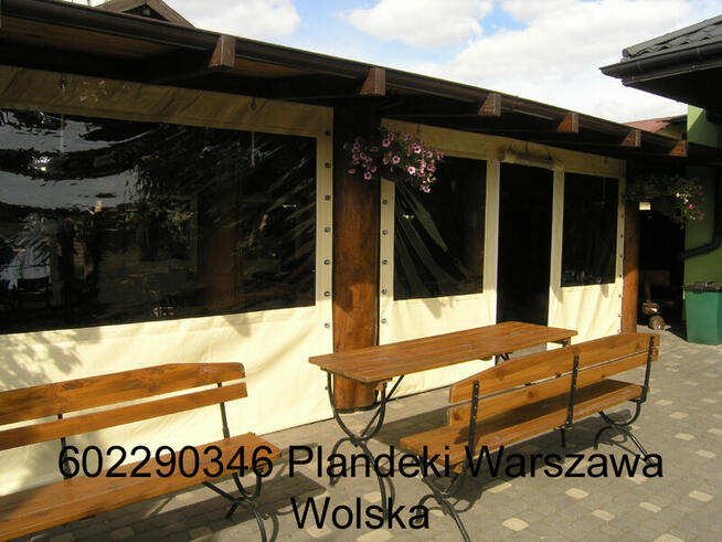 Przezroczysta roleta z montażem, zadaszenie na taras altanę