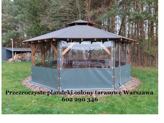 Przezroczysta roleta, plandeki na taras plandeka na wymiar