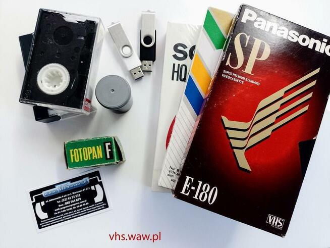 Przegrywanie kaset wideo, VHS mini DV i inne - cała Polska