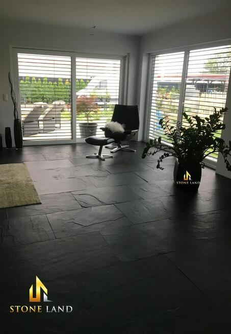 Płytki kamienne z łupka Black / STONELAND