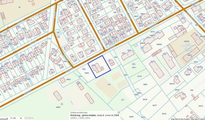 Działka budowlana Kołobrzeg Zachodnia, Wylotowa