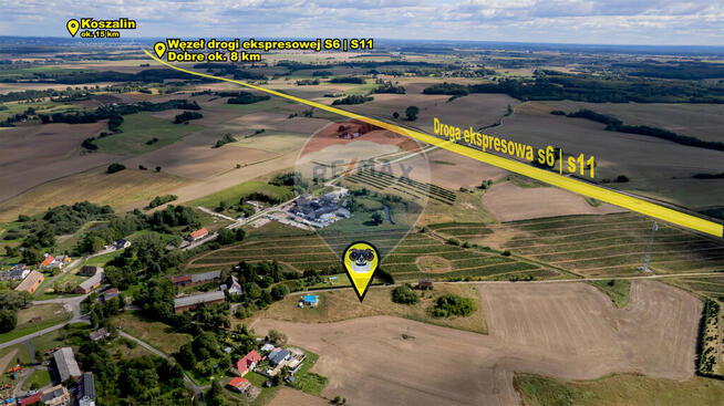 Działka z pozwoleniem na budowę - 6 km od morza!