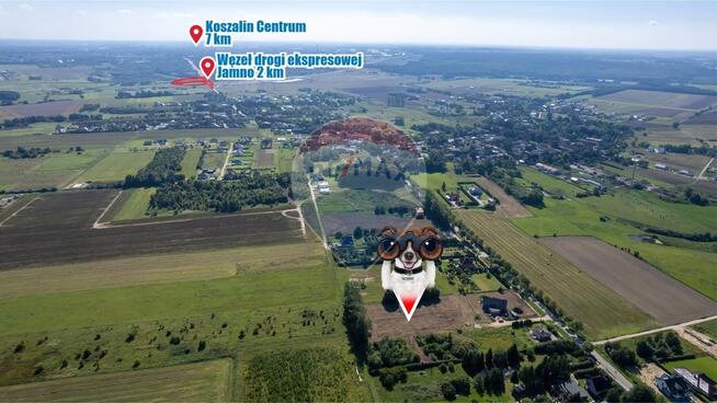 Atrakcyjna działka blisko jeziora Jamno!!!