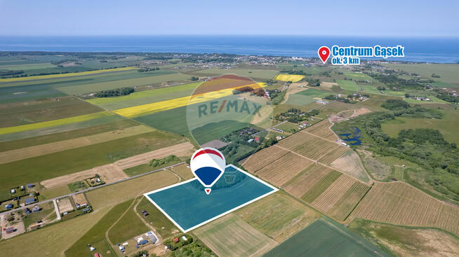 Działka rolno-budowlana 3 km od Bałtyku!!!