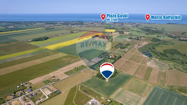 Działka rolno-budowlana 3 km od Bałtyku!!!