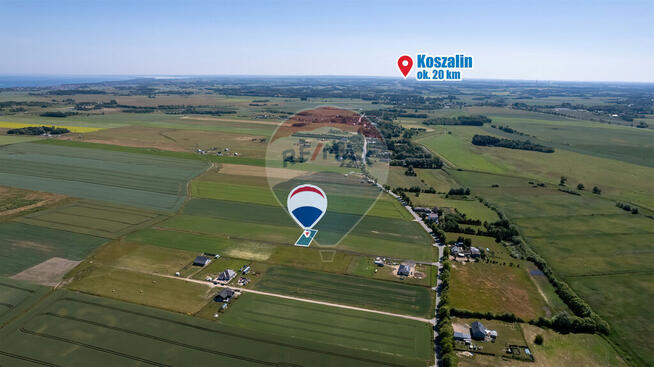 Działka 1000 m2 zaledwie 4km od plaży!