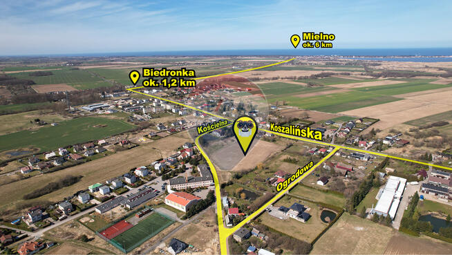 Działka budowlana w Mścicach blisko Mielna!!!