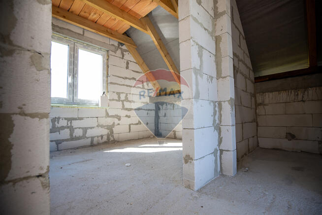 Dom w stanie surowym 70 m2, 450 m od Mielna!