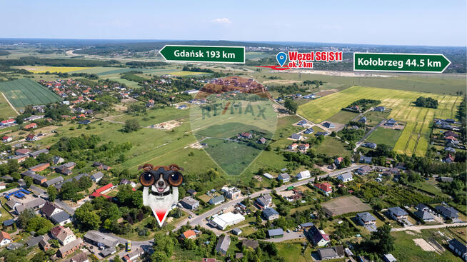 Uzbrojona działka z zabudowaniami w Jamnie!!!