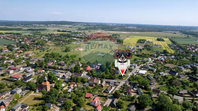 Uzbrojona działka z zabudowaniami w Jamnie!!!