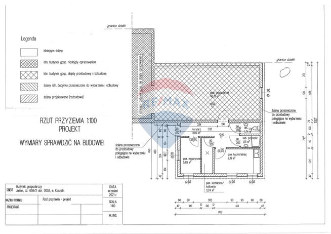 Uzbrojona działka z zabudowaniami w Jamnie!!!