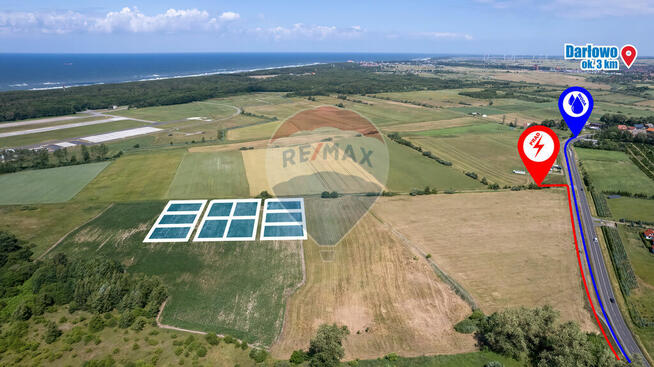 Działka budowlana z MPZP między Darłowem a Dąbkami