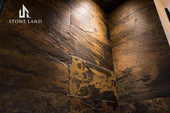 Łupek na elewację oraz do wnętrz California Gold Stoneland