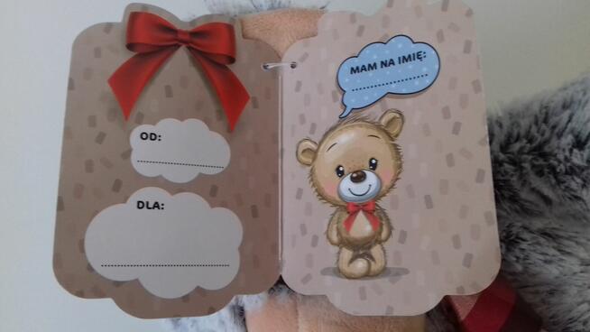 Miś szary „pluszak”, nowy, do sprzedania