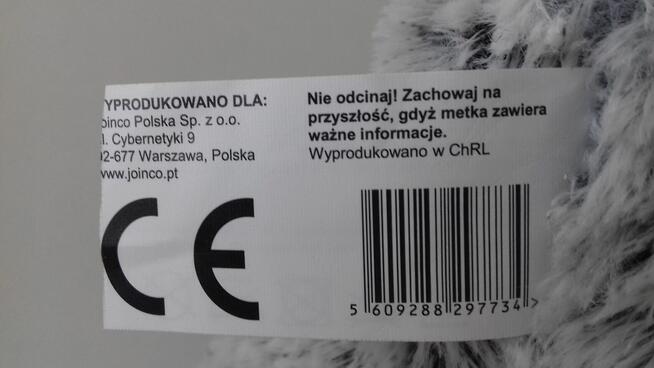 Miś szary „pluszak”, nowy, do sprzedania