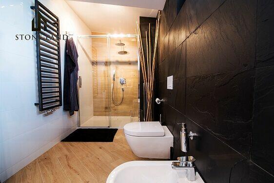 Płytki kamienne z łupka Black / STONELAND