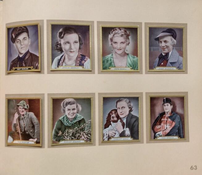 Album kolekcjonerski Die bunte Welt des Films Bergmann 1934