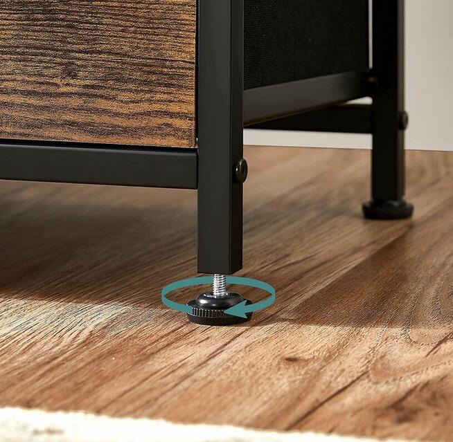 Komoda industrialna LOFT rustykalna z metalem i szufladami