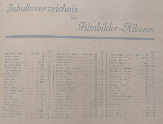 Kultowy album kolekcjonerski Salem Film Bilder 1930