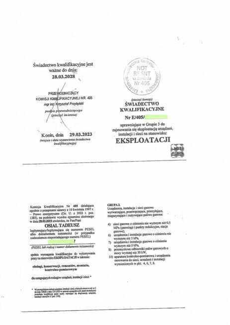 Próba szczelności instalacji gazowych Warszawa i okolice