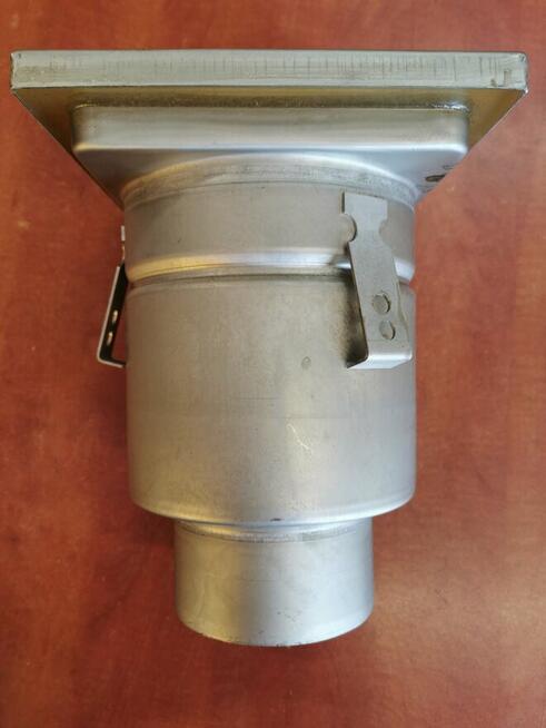 Kratka ściekowa ze stali nierdzewnej 200x200 DN110 Pionowa