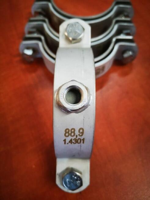 Obejmy opaski ze stali nierdzewnej oraz czarnej