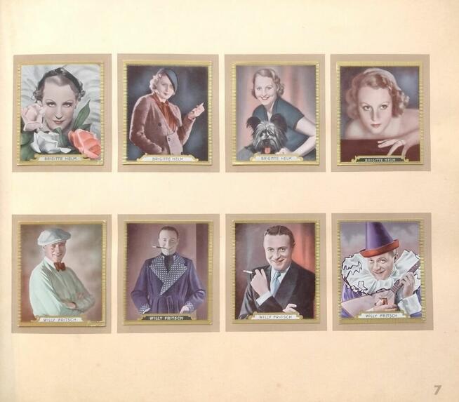 Album kolekcjonerski Die bunte Welt des Films Bergmann 1934