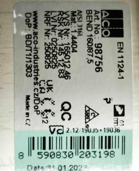 Rury kanalizacyjne ze stali nierdzewnej w/gat. AISI 316L