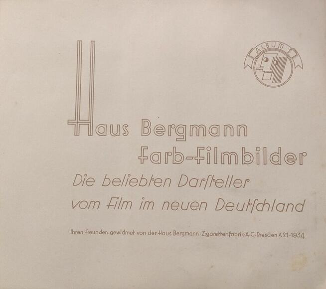 Album kolekcjonerski Haus Bergmann Farb Filmbilder 1934