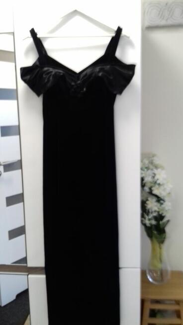Sukienka balowa czarna „Karo line”, do sprzedania