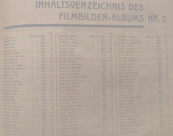 Kultowy album kolekcjonerski Salem Film Bilder 2 1930