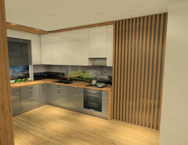 Projekt kuchni 3D wizualizacja kuchnie na wymiar projekty